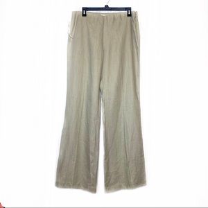NWT Margaret M Sand Linen Pant Size 12